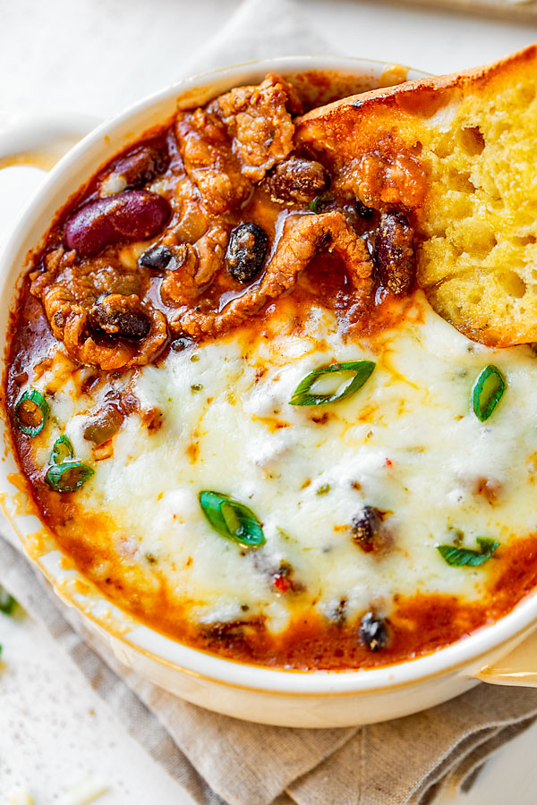 Chili Cheesesteak Stew | thecozyapron.com