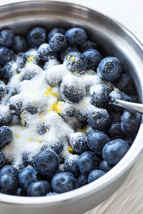 Preparation for Blueberry Compote | thecozyapron.com