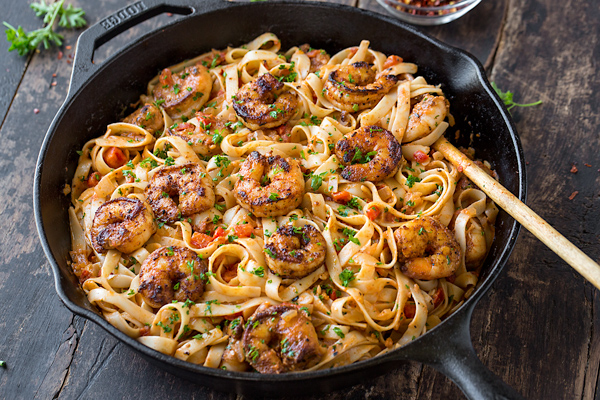 Cajun Shrimp Pasta | The Cozy Apron