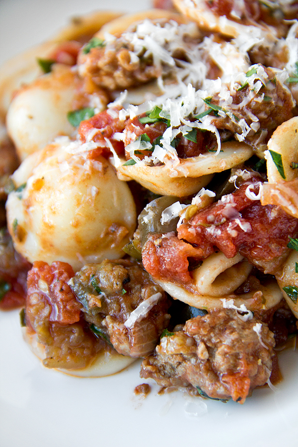 Orecchiette with Pork Ragu | thecozyapron.com