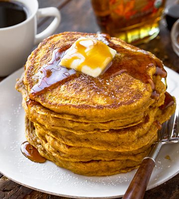 Pumpkin Pancakes | thecozyapron.com