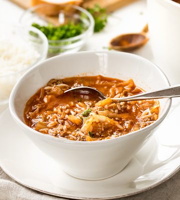 Cabbage Roll Soup | thecozyapron.com