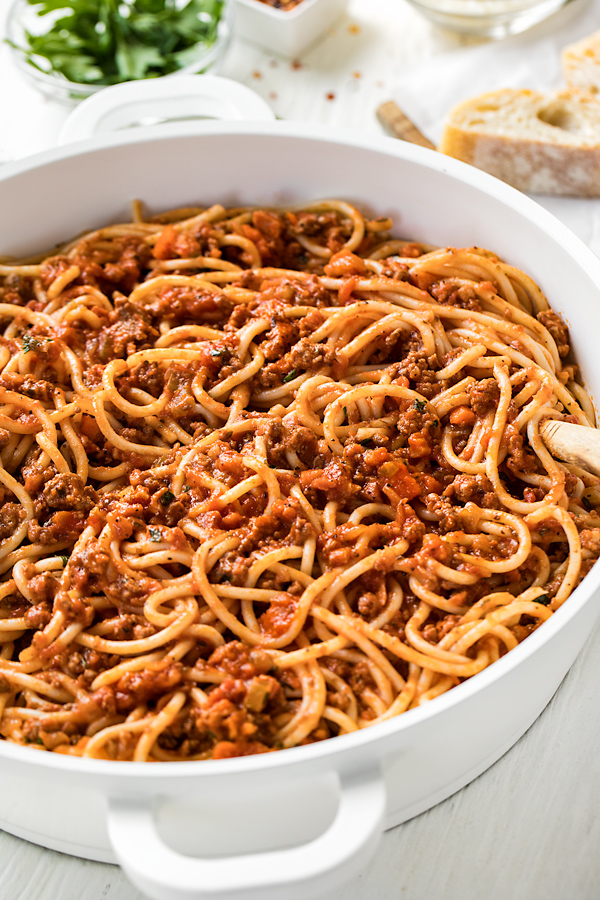 Spaghetti Bolognese The Cozy Apron