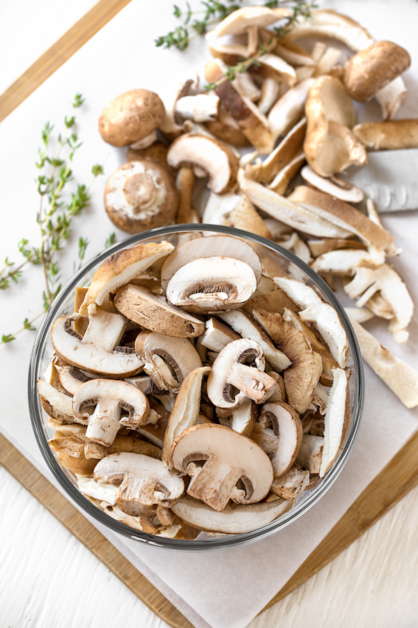 Cream of Mushroom Soup Ingredients | thecozyapron.com