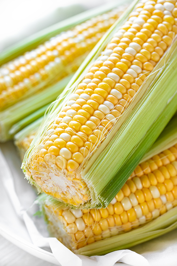 Fresh Corn for Corn Fritters | thecozyapron.com