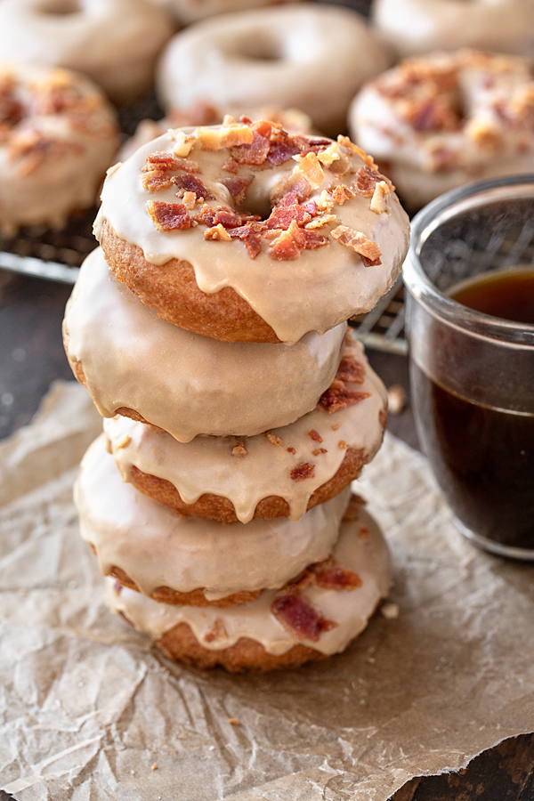 maple donut cake