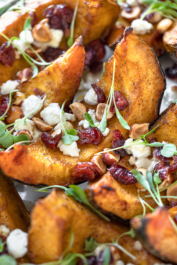 roasted acorn squash and potatoes