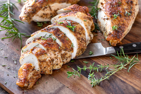 roasted skinless chicken breast