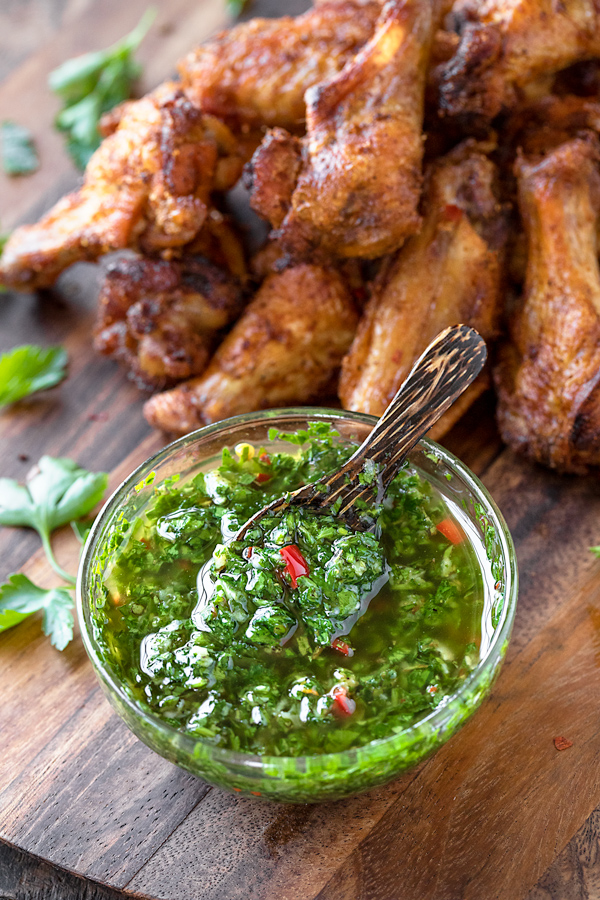 Chimichurri Sauce with Chicken | thecozyapron.com