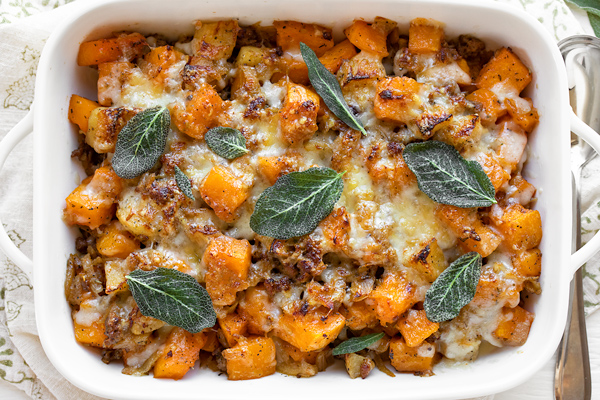 Butternut Squash Casserole | thecozyapron.com