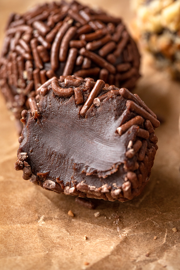 Rich Center of Chocolate Truffles | thecozyapron.com