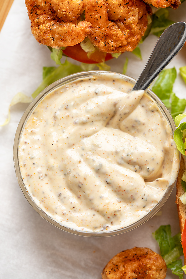Spicy Creole Mayo for Po' Boy Sandwiches | thecozyapron.com