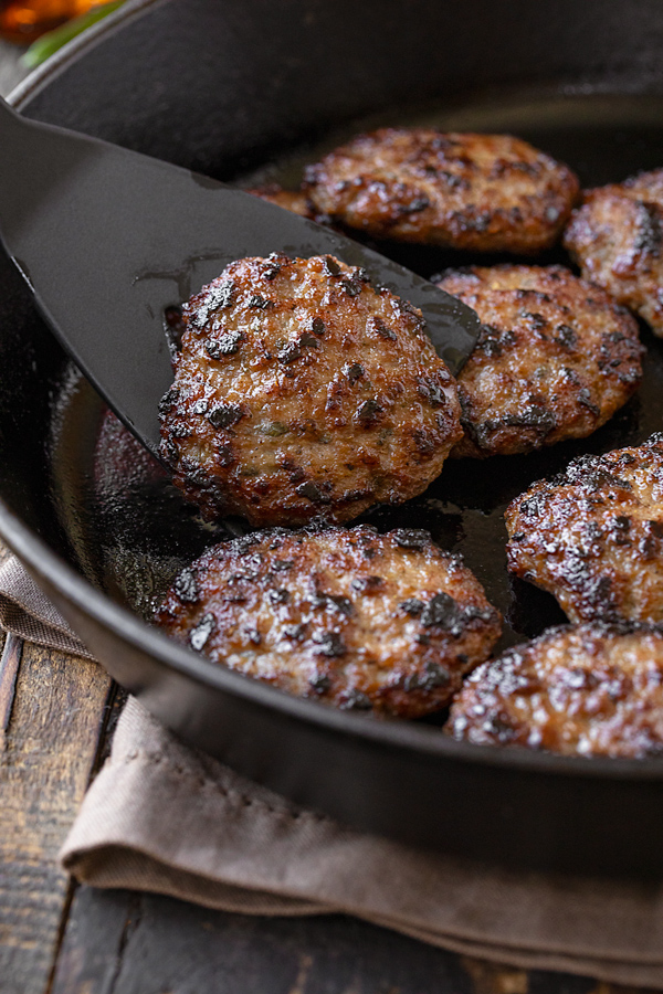 Cast Iron Homemade Breakfast Sausage