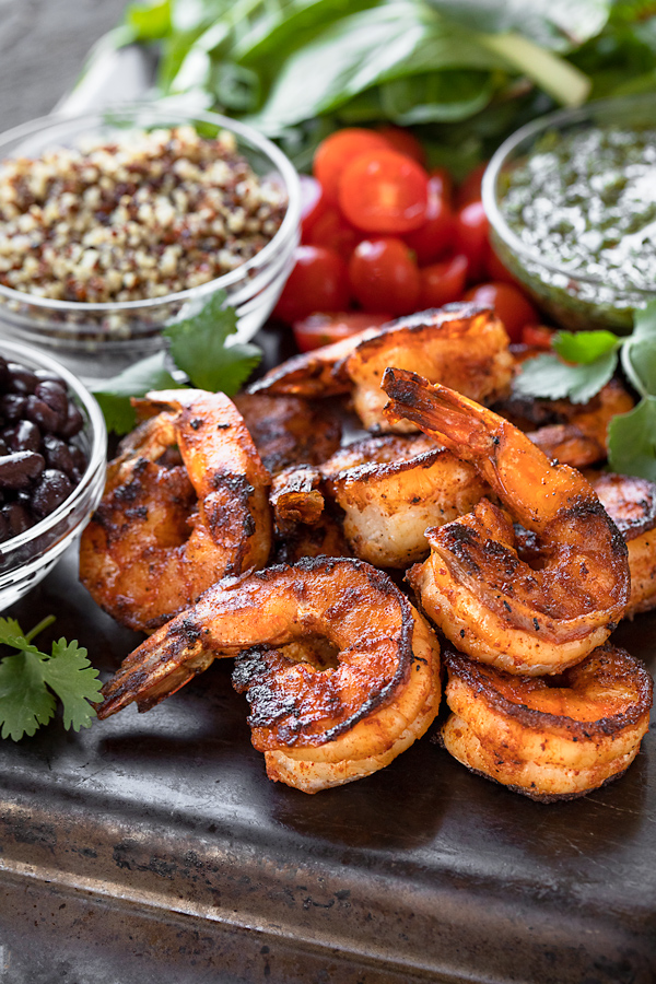 Ingredients for Chimichurri Shrimp Bowl | thecozyapron.com