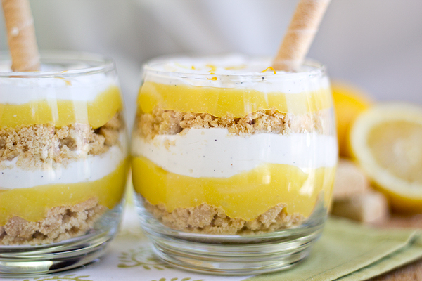 Made some yogurt bowls with homemade granola and lemon curd for a