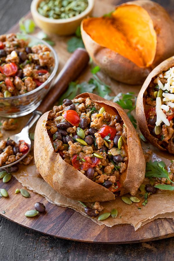 Filling for Stuffed Sweet Potatoes | thecozyapron.com