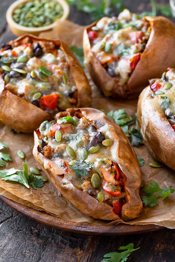 Stuffed Sweet Potatoes | thecozyapron.com