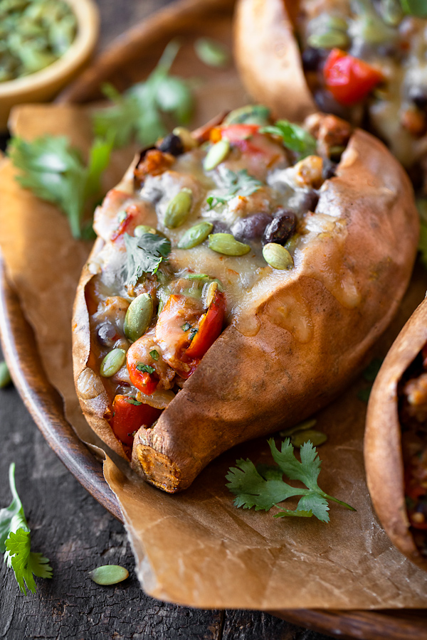 Stuffed Sweet Potatoes | thecozyapron.com