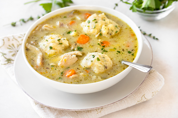 Chicken and Dumplings for Two