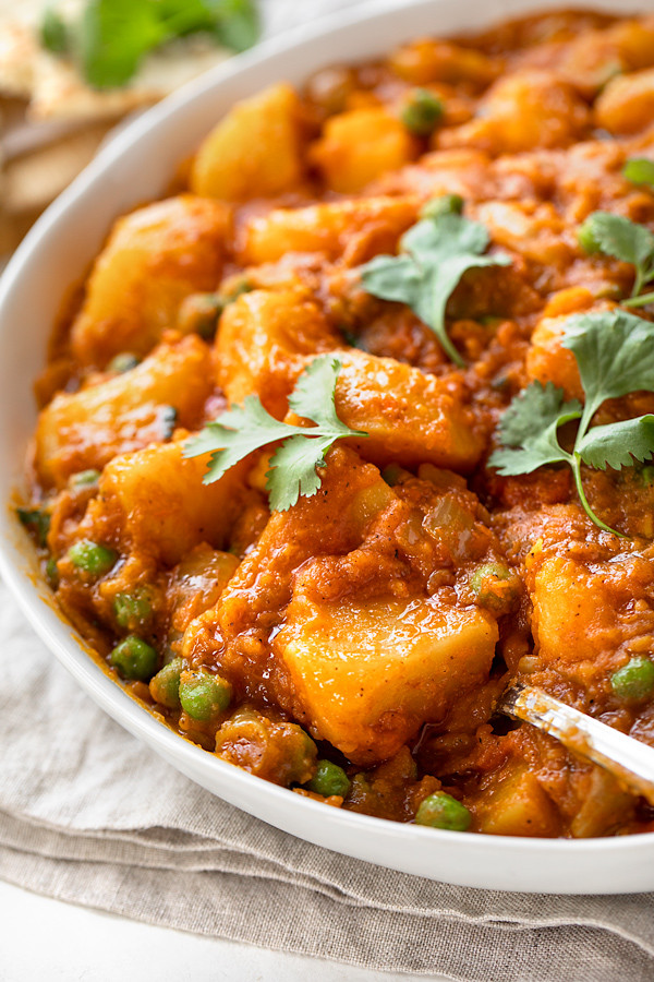 Potato Curry with Peas | thecozyapron.com