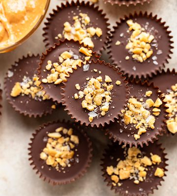 Dark Chocolate Peanut Butter Cups | thecozyapron.com