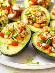 Stuffed Avocado with Shrimp Ceviche | thecozyapron.com