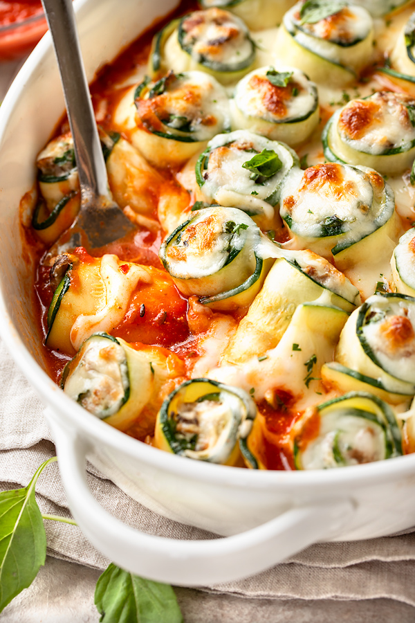 Zucchini Roll Ups | The Cozy Apron