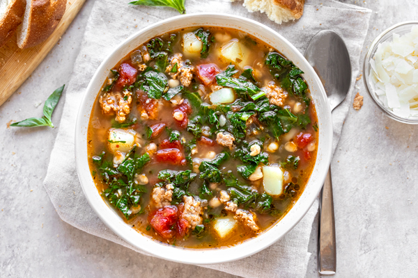 Sausage Potato Soup - The Cozy Cook