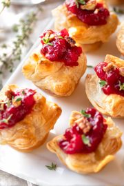 Cranberry Brie Puff Pastry Bites The Cozy Apron