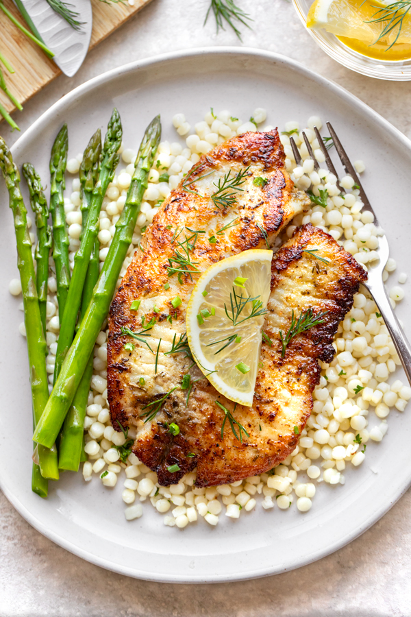 Tilapia with Lemon and Herbs | The Cozy Apron