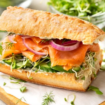 Smoked Salmon Sandwich | thecozyapron.com