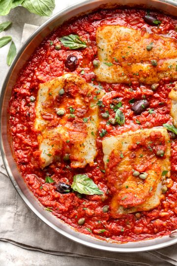 Baked Cod in Spicy Tomato Sauce | The Cozy Apron