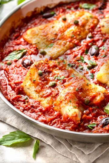 Baked Cod in Spicy Tomato Sauce | The Cozy Apron