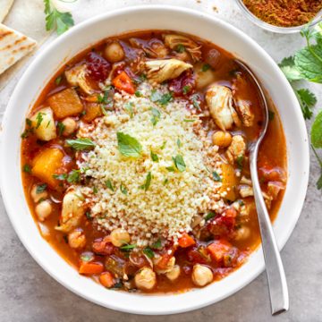 Moroccan Chicken Soup | thecozyapron.com
