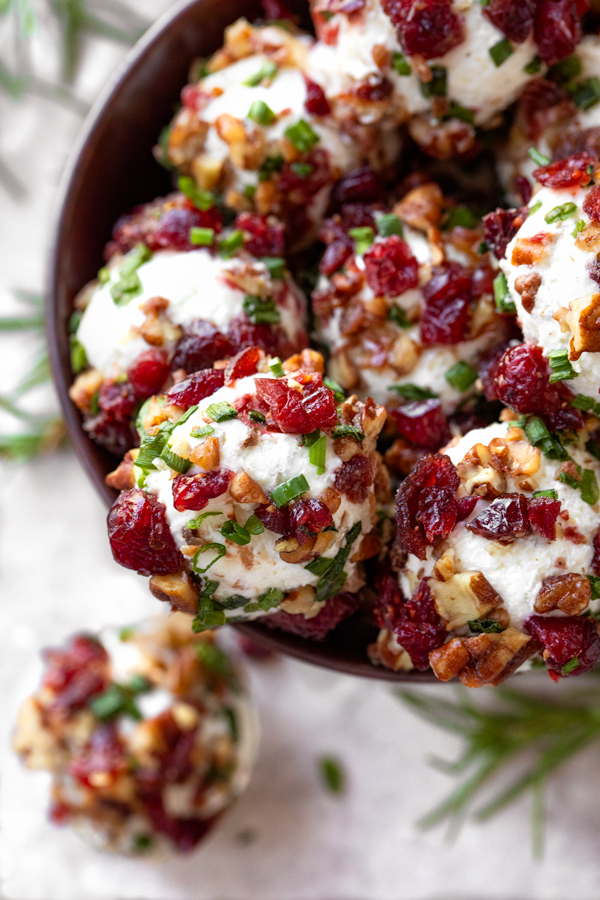 Closeup on Goat Cheese Truffles | thecozyapron.com