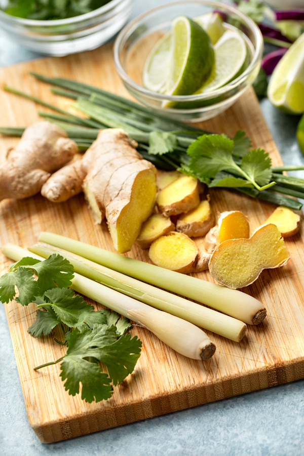 Ingredients for Pork Meatballs with Ginger and Lemongrass | thecozyapron.com
