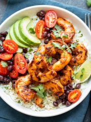 Blackened Shrimp Bowls | thecozyapron.com