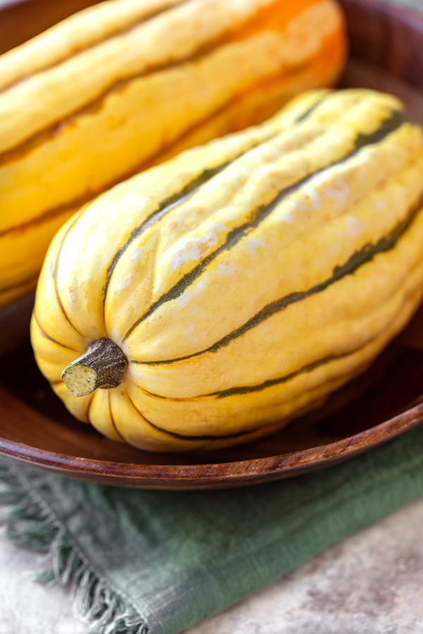 Fresh Delicata Squash for a Stuffed Delicata Squash Recipe | thecozyapron.com