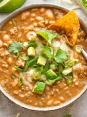 White Bean Turkey Chili | thecozyapron.com