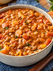 Lentil Vegetable Soup | thecozyapron.com