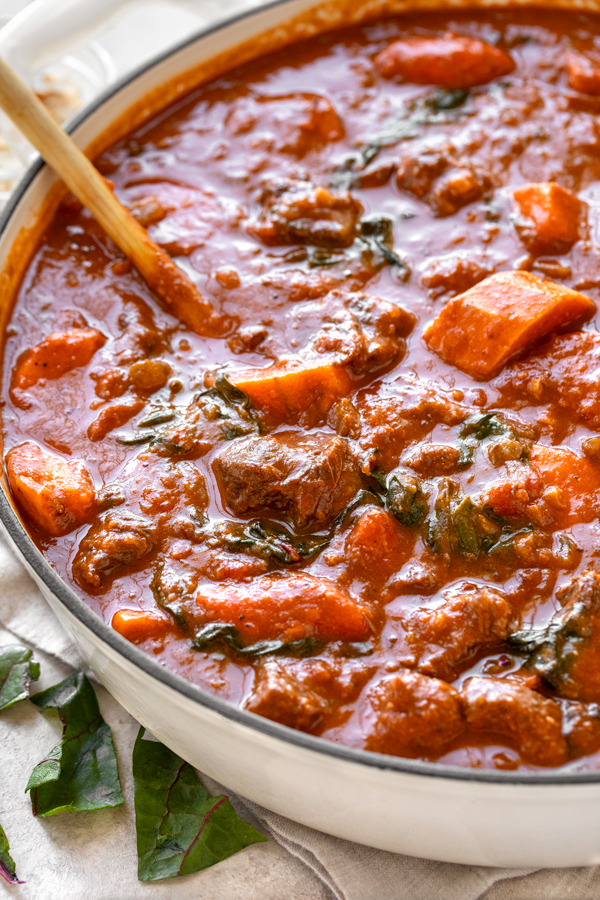 I large pot of African Peanut Stew | thecozyapron.com