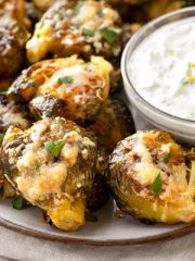 Smashed Brussels Sprouts | thecozyapron.com