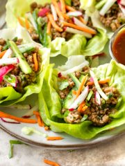 Pork Lettuce Wraps | thecozyapron.com