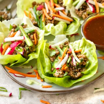 Pork Lettuce Wraps | thecozyapron.com