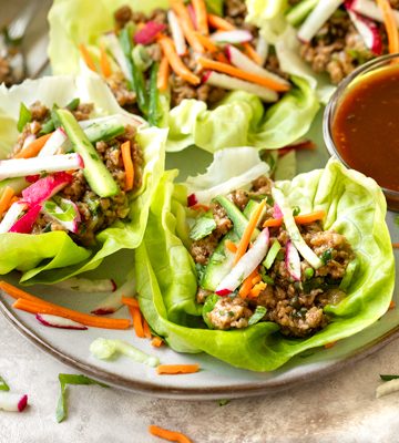 Pork Lettuce Wraps | thecozyapron.com