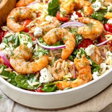 Shrimp and Orzo Salad | thecozyapron.com