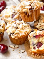 Cherry Muffins | thecozyapron.com