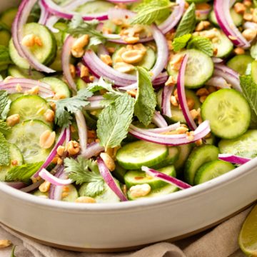 Thai Cucumber Salad | thecozyapron.com